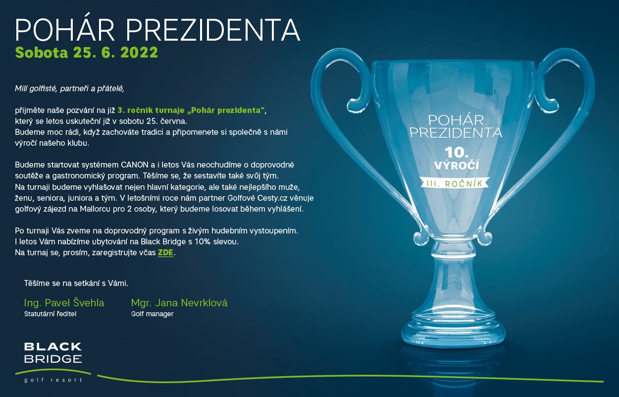 Pozvánka na Pohár prezidenta 2022