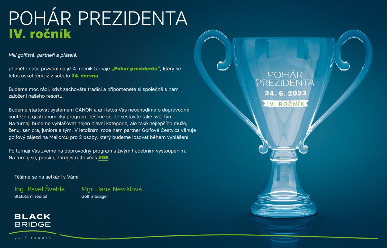 Pozvánka na Pohár prezidenta 2023